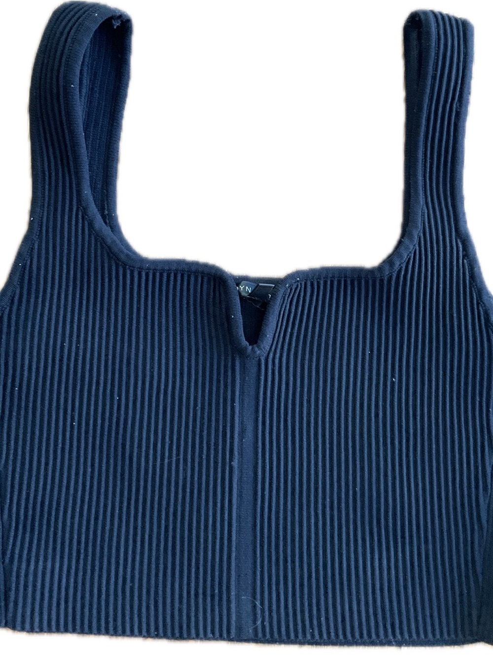 Dynamite Black Ribbed Tank Top - Women's Sleeveless Crop